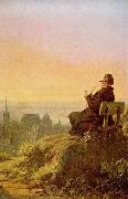 Carl Spitzweg, Rast auf dem Weinberg